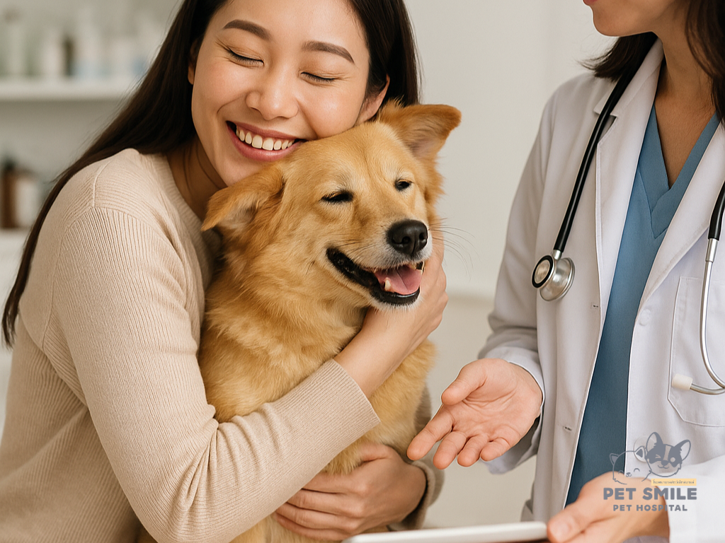 บริการ ตรวจสุขภาพประจำปี สุนัขและแมวที่ โรงพยาบาลสัตว์เพ็ทสมายล์ จ.ร้อยเอ็ด
