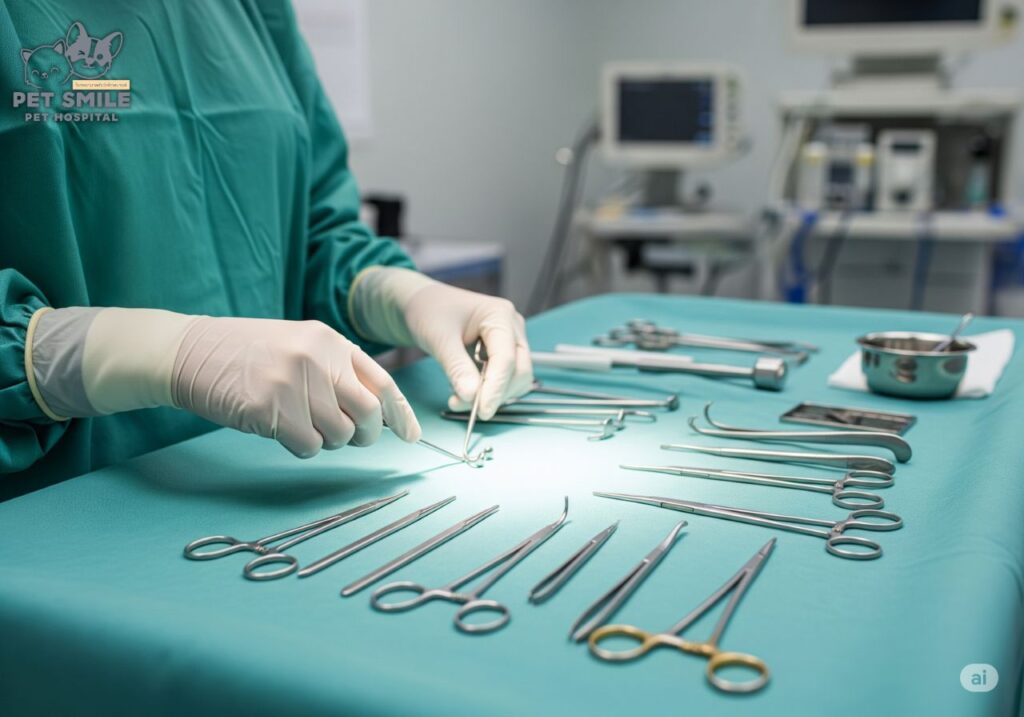 การเตรียมผ่าตัดสัตว์เลี้ยงที่โรงพยาบาลสัตว์เพ็ทสมายล์ จ.ร้อยเอ็ด